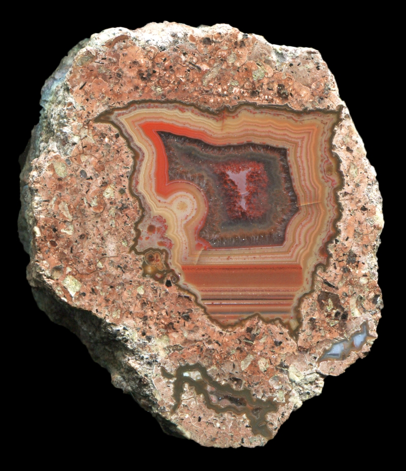 Tiny yet Perfect Nowy Kościół Thunderegg with Complex Floater