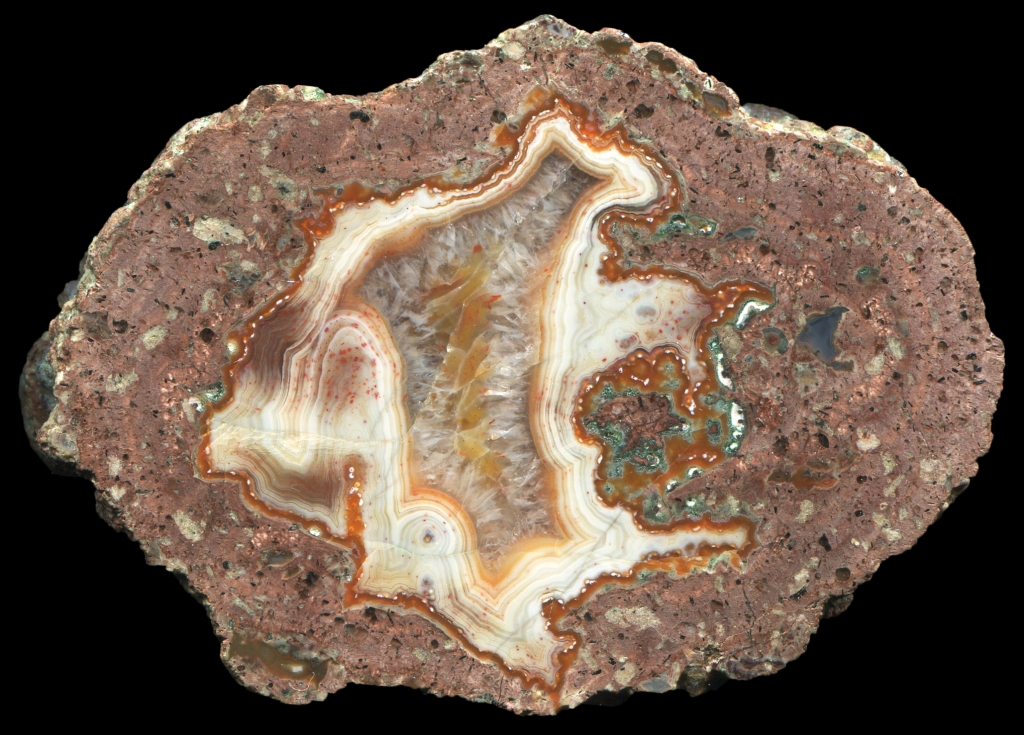 Nowy Kościół Thunderegg with White Agate
