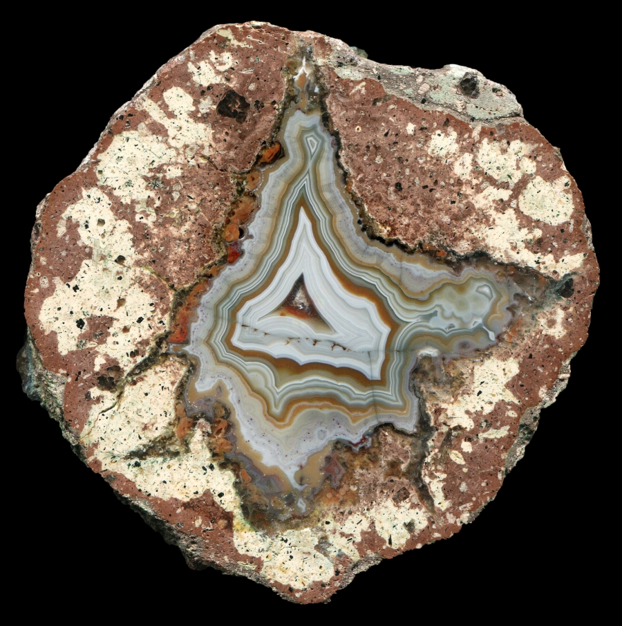 Nowy Kościół Thunderegg with Beautiful Mottled Matrix and Banded Agate