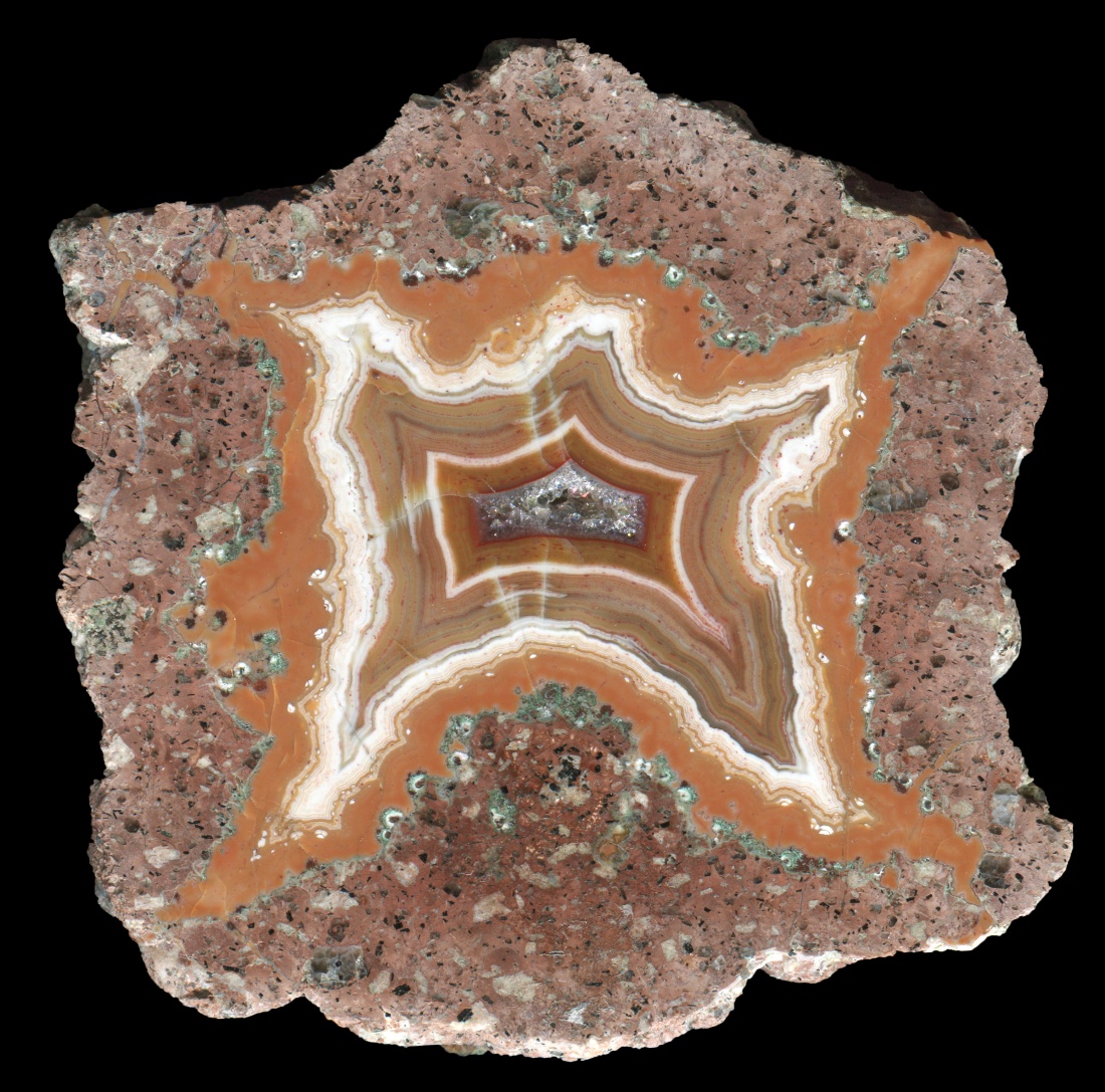 Nowy Kościół Thunderegg with Bright Orange Banding