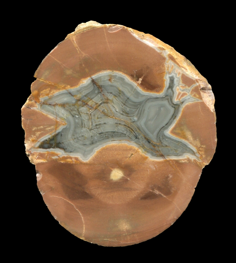 Kizilskoje Thunderegg with Banded Agate