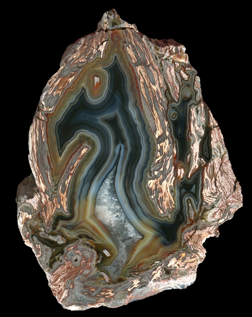 Emirler Village Rhyolite Transitional Nodule with Lively Agate
