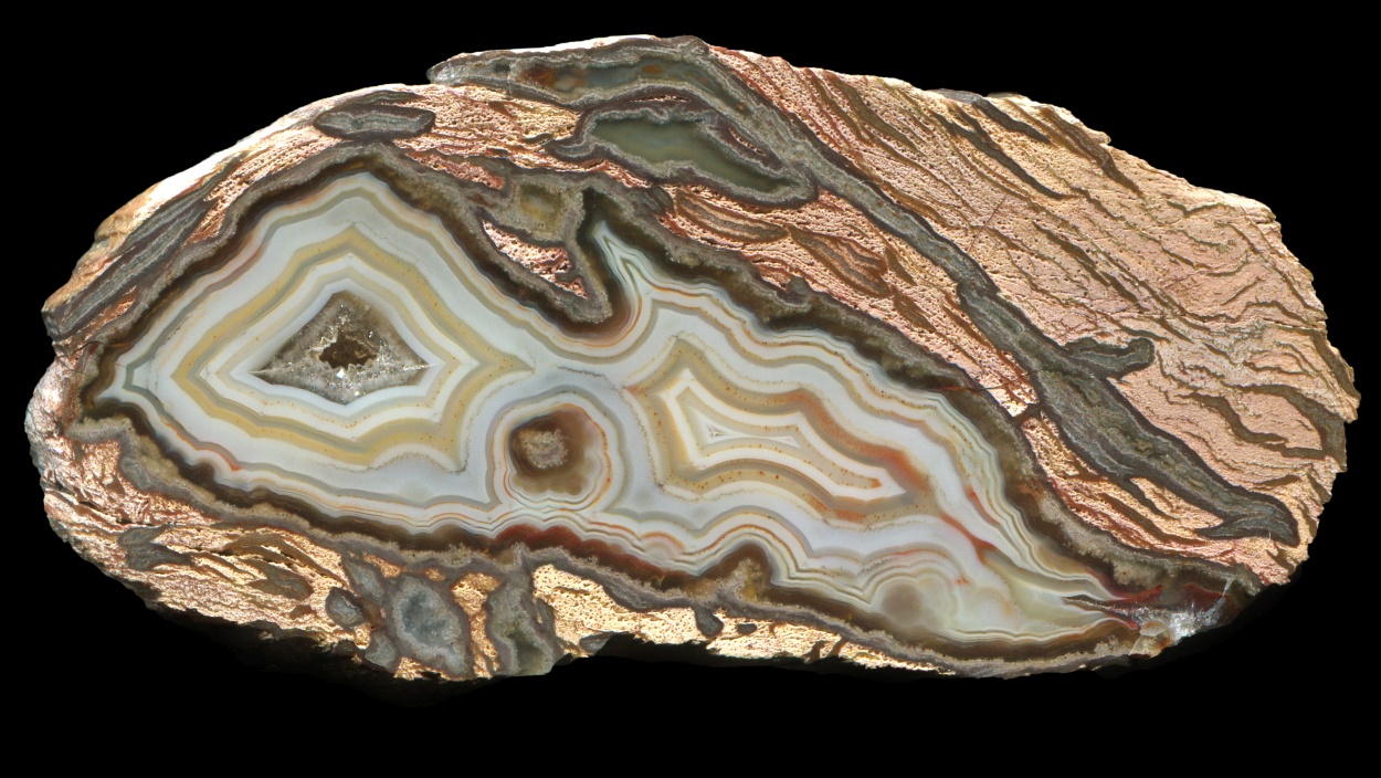 Smaller Emirler Village Rhyolite Transitional Nodule with Banded Agate