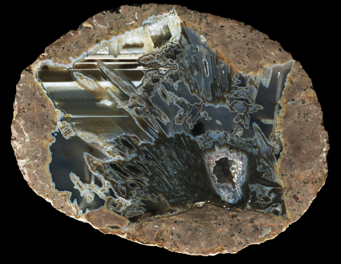 A Fine Susuz Village Thunderegg with Sagenite