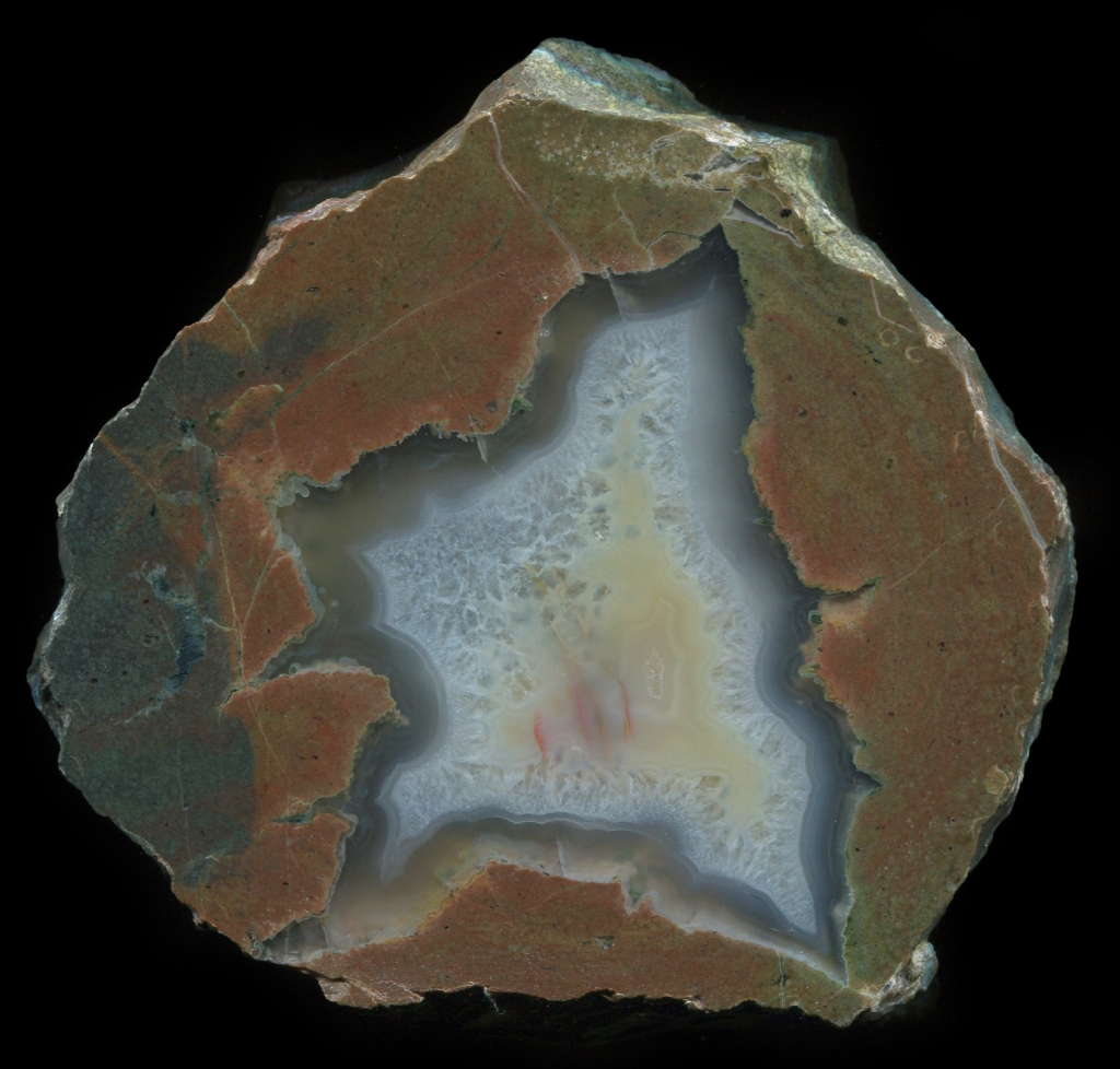 Opal Mountain Thunderegg with Creamy Yellow Centre