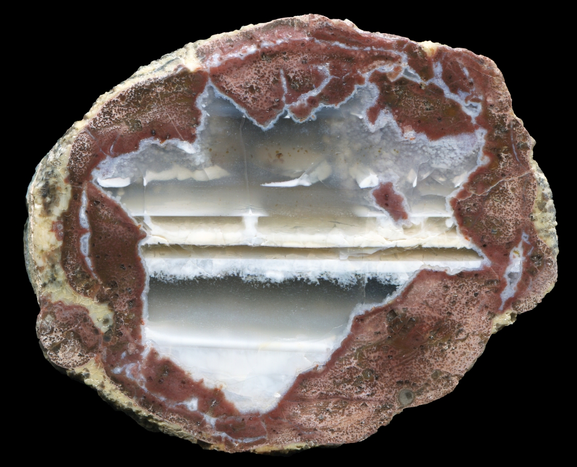 Beautiful Marsing Area Thunderegg with White Opal and Agate