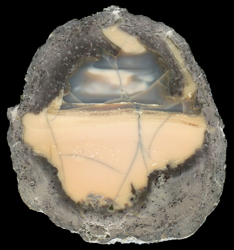Oreana Thunderegg with Multicoloured Opal Core