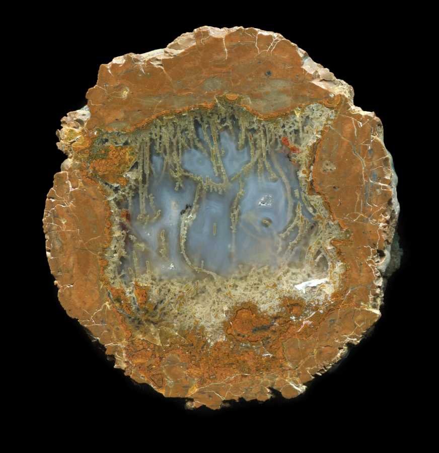 Small Pony Butte Thunderegg with Moss Streamers