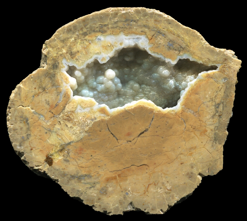 Hollow Cougar Trap Thunderegg with Bubbly Agate