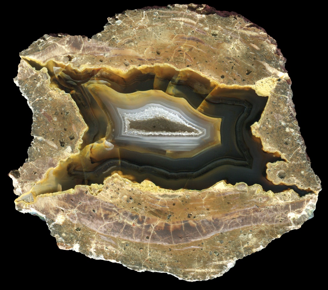 Elegant Friend Ranch Thunderegg with a Small Cave