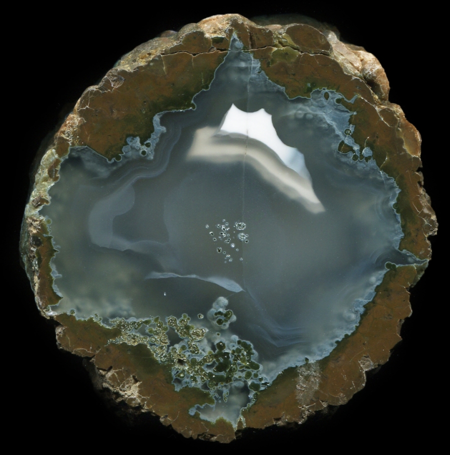 Hay Creek Thunderegg with Clear Agate Pool