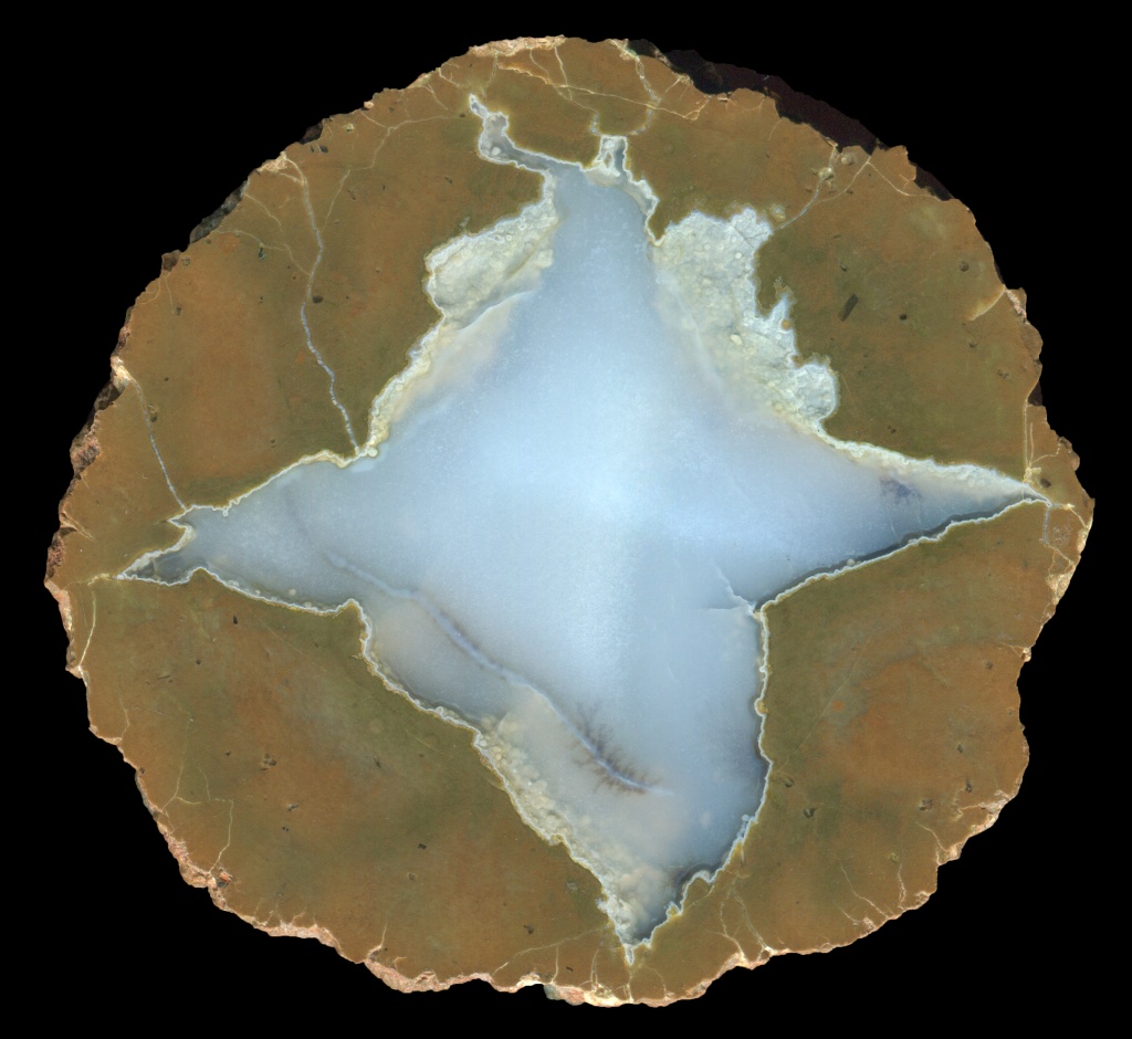 Specimen with Complex Waterline Agate