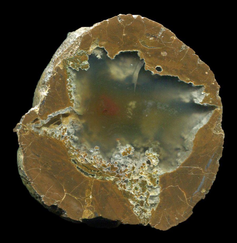 Wild Iris Thunderegg with Red
