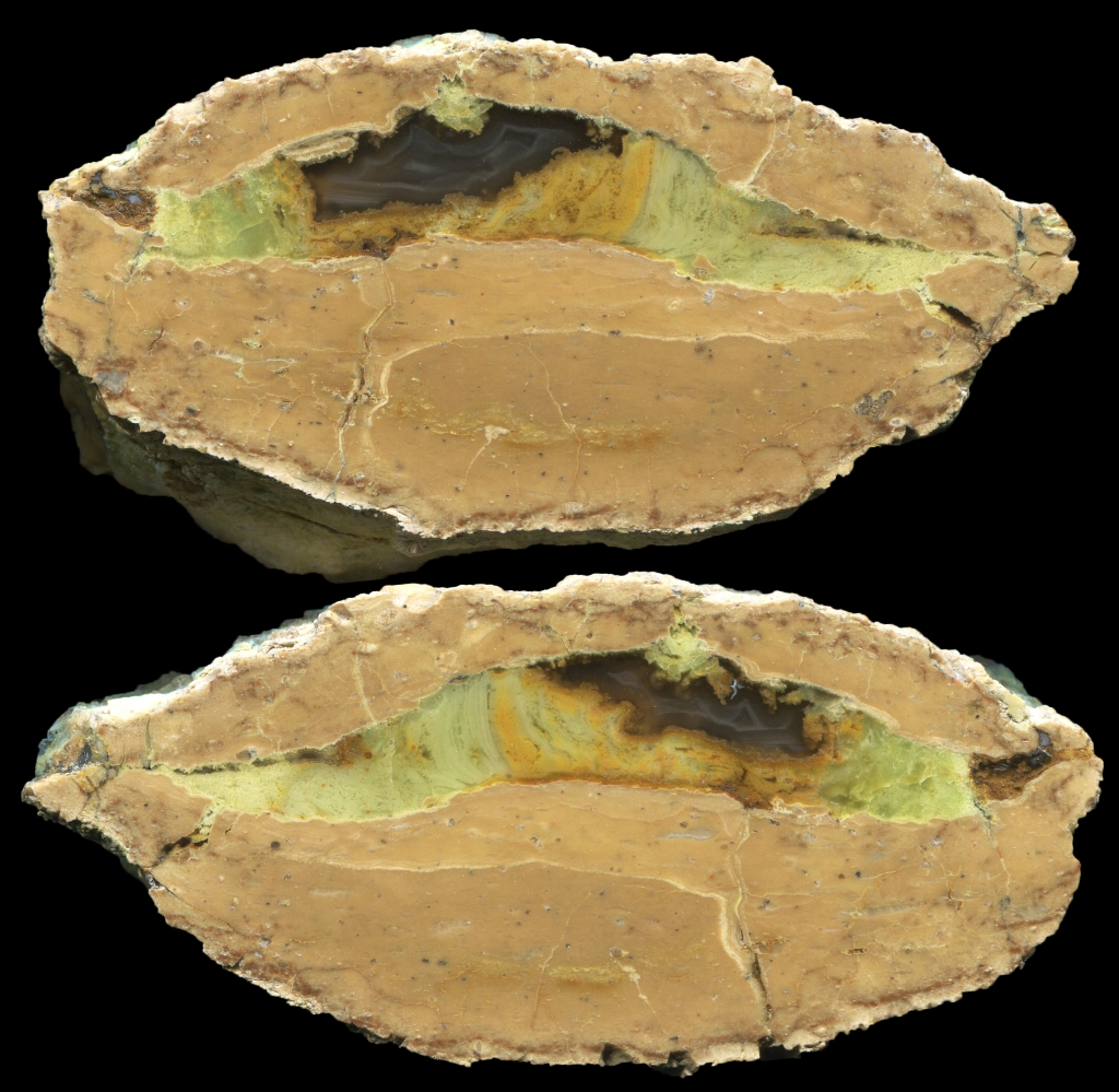 Wilson Creek Road Thunderegg with Yellow Mineralisation