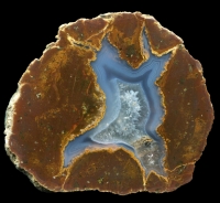 Red Hill Upper Bed Thunderegg with Blue Agate and Crystal