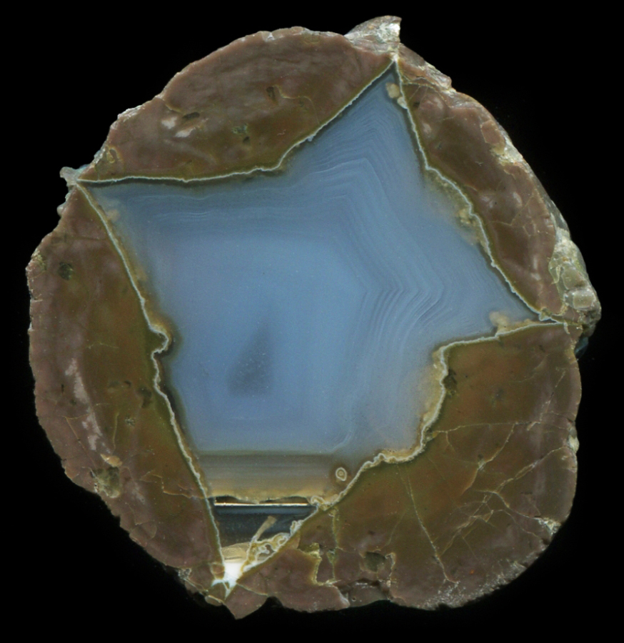 Eddy Bed Thunderegg with Blue Agate
