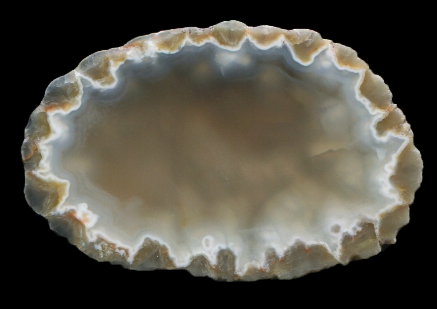 Little Naches River, Bed 2.5 Thunderegg with Clear Brown Agate